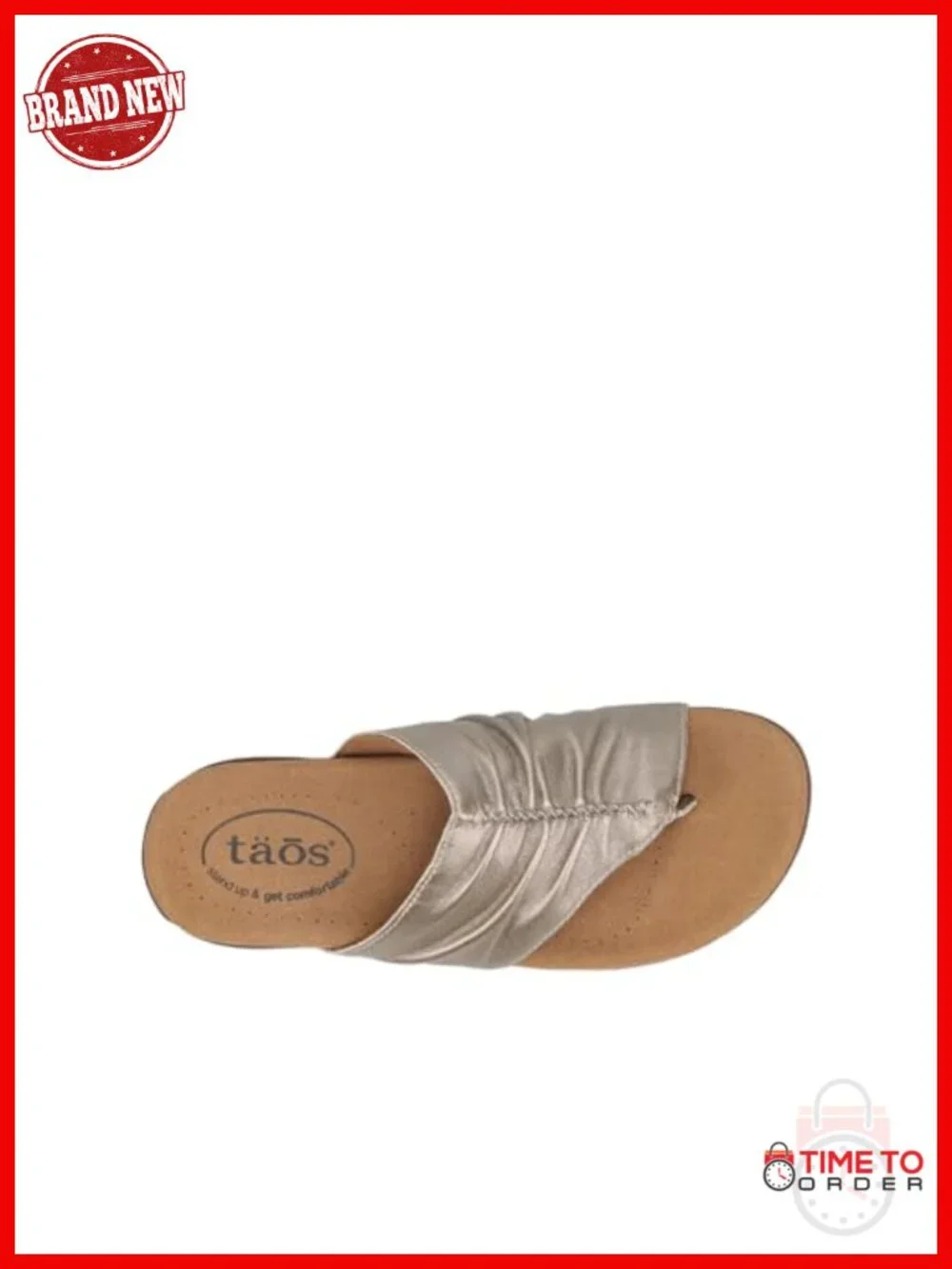 Full Grain Leather Slide Sandals with Arch Support